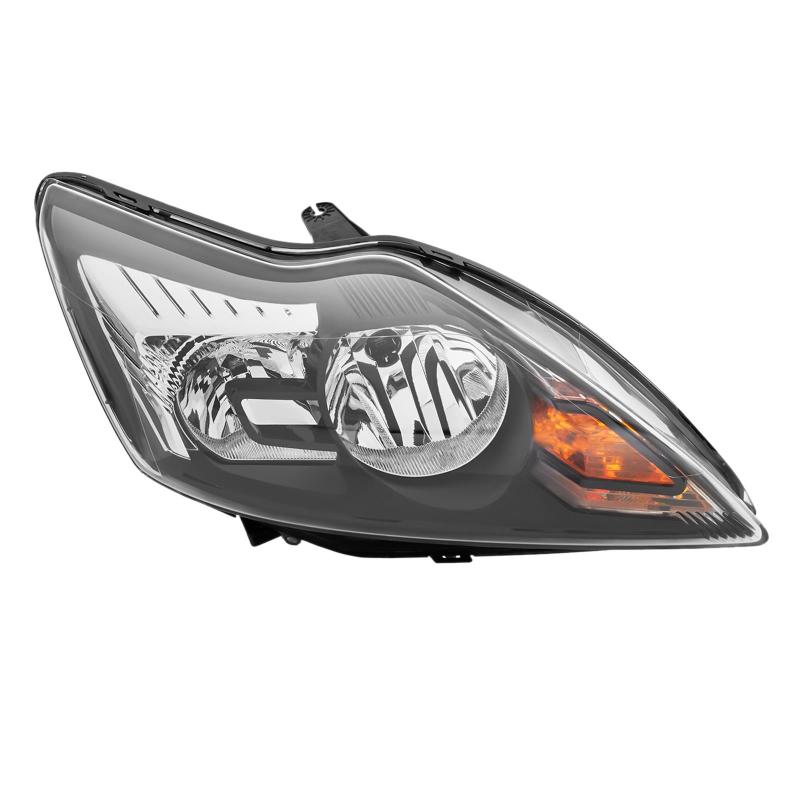 Front Scheinwerfer Rechts für Ford Focus MK2 Facelift Schwarz Hauptscheinwerfer