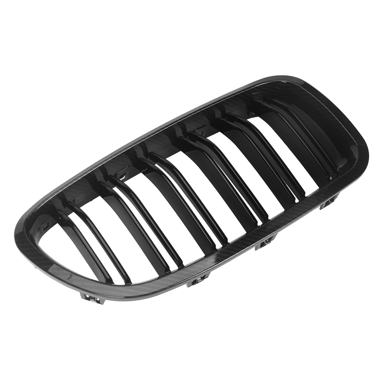 Nieren Grill Carbon Look Doppelsteg passend für BMW 5er F10 F11