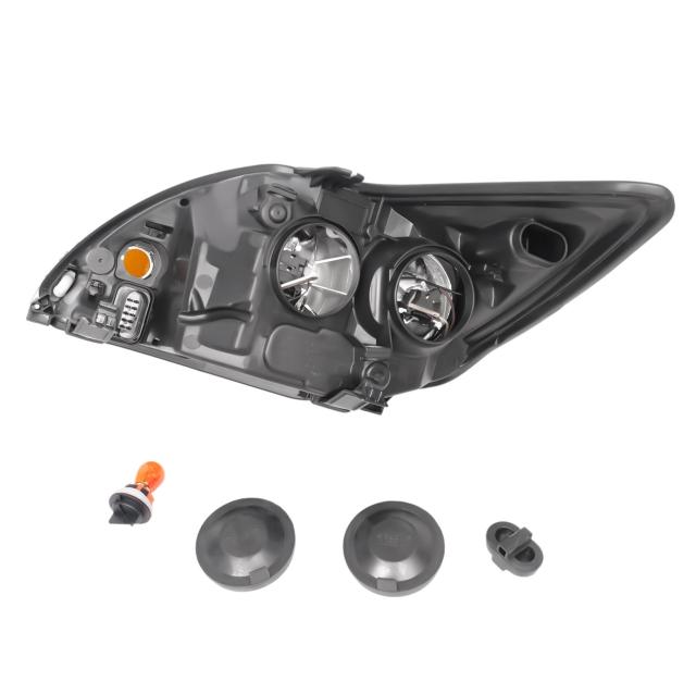 Front Scheinwerfer Rechts für Ford Focus MK2 Facelift Schwarz Hauptscheinwerfer