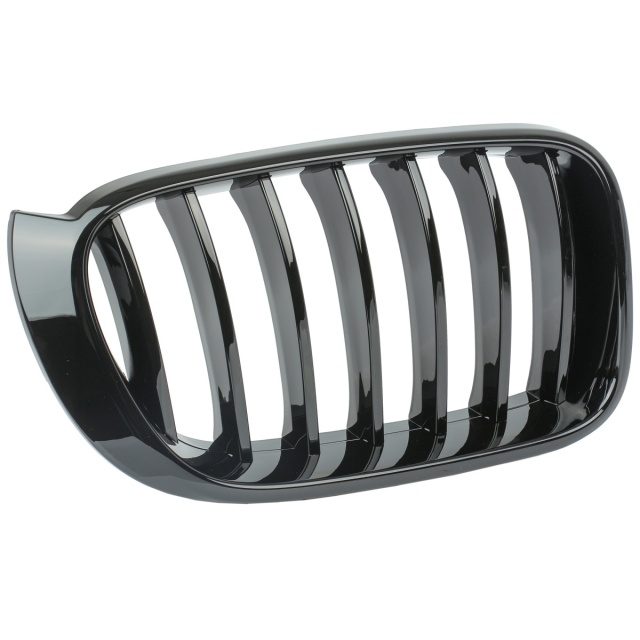 Nieren Grill glanz Schwarz Einzelsteg passend für BMW X3 F25 F26 Facelift