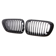 Nieren Grill glanz Schwarz Einzelsteg passend für BMW 3er Coupe E46 Vorfacelift