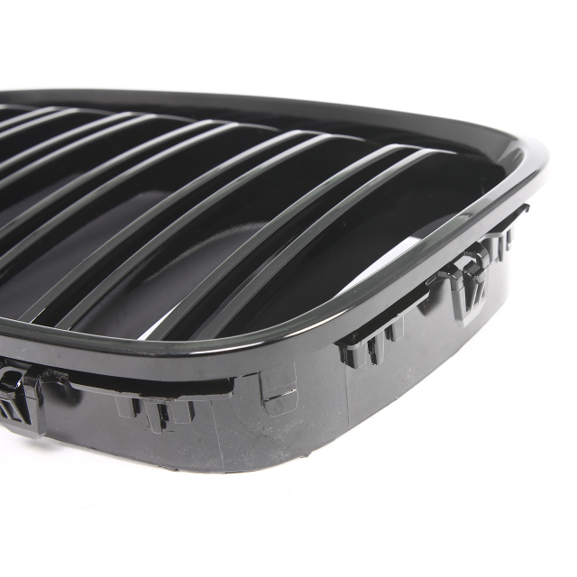 Nieren Grill glanz Schwarz Einzelsteg passend für BMW 7er F01 F02 F03 F04