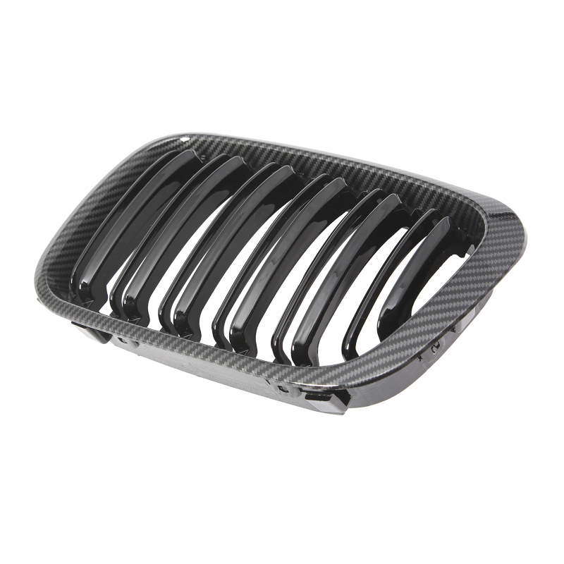 Nieren Grill Carbon Look Doppelsteg passend für BMW 3er E46 Vorfacelift