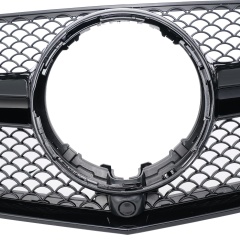 Kühlergrill glanz Schwarz AMG Look passend für Mercedes E-KlasseCoupe C207 A207 Facelift