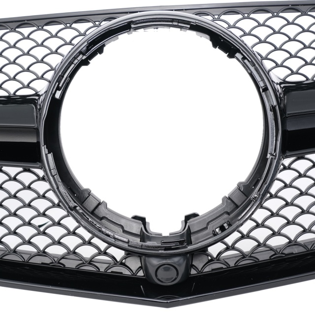 Kühlergrill glanz Schwarz AMG Look passend für Mercedes E-KlasseCoupe C207 A207 Facelift