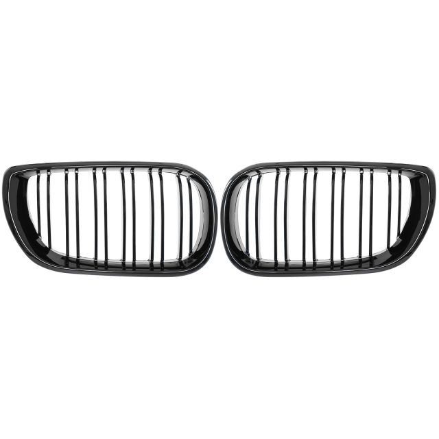 Nieren Grill glanz Schwarz Doppelsteg passend für BMW 3er E46 Facelift