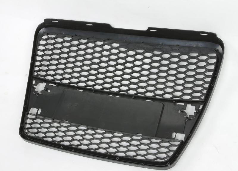 Passt für Audi A6 C6 Waben Grill Kühlergrill Front Grill Schwarz Glanz 04-07