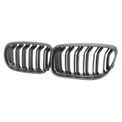 Nieren Grill matt Schwarz Doppelsteg passend für BMW 3er E90 E91 Facelift