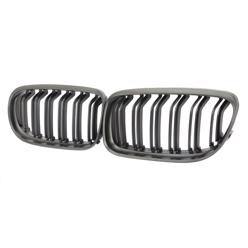Nieren Grill matt Schwarz Doppelsteg passend für BMW 3er E90 E91 Facelift