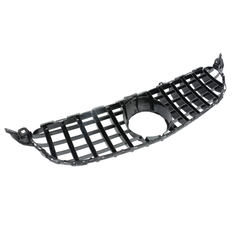 Kühlergrill glanz Schwarz GT Panamericana Grill ohne Kamera Passend für Mercedes C-Klasse W205 S205 C205 A205 Vorfacelift