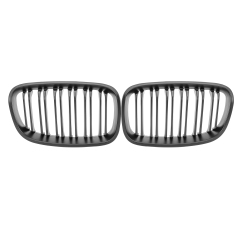 Nieren Grill matt Schwarz Doppelsteg passend für BMW 1er F20 F21 Vorfacelift