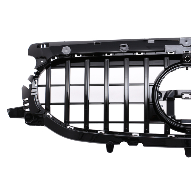 Kühlergrill glanz Schwarz GT Panamericana passend für Mercedes GLA H247 AMG-Paket