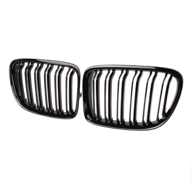 Nieren Grill glanz Schwarz Doppelsteg passend für BMW X1 E84