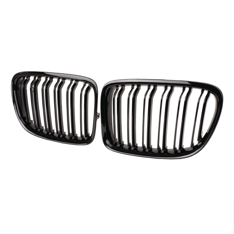 Nieren Grill glanz Schwarz Doppelsteg passend für BMW X1 E84