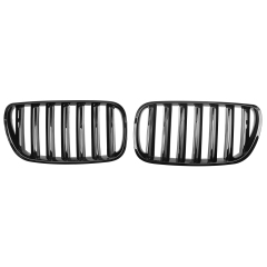Nieren Grill glanz Schwarz Doppelsteg passend für BMW X3 E83 facelift