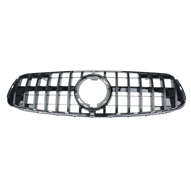 Kühlergrill glanz Schwarz GT Panamericana passend für Mercedes GLC X253 C253 Facelift AMG-Paket
