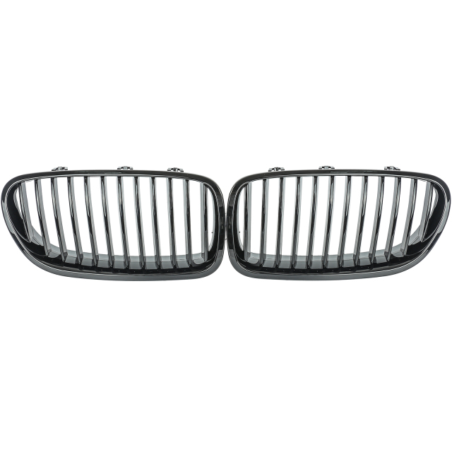 Nieren Grill glanz Schwarz Einzelsteg passend für BMW 5er F10 F11