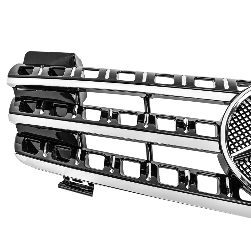 Kühlergrill glanz Schwarz Chrom passend für Mercedes M-Klasse W164 Vorfacelift