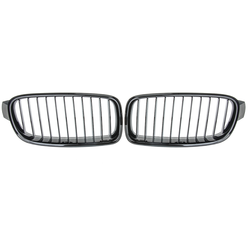 Nieren Grill glanz Schwarz 11-teilig passend für BMW 3er F30 F31