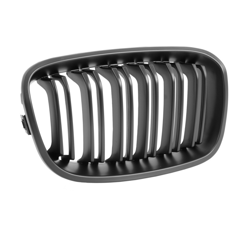 Nieren Grill matt Schwarz Doppelsteg passend für BMW 1er F20 F21 Vorfacelift