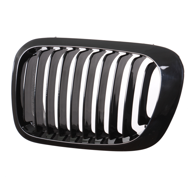 Nieren Grill glanz Schwarz Einzelsteg passend für BMW 5er E39