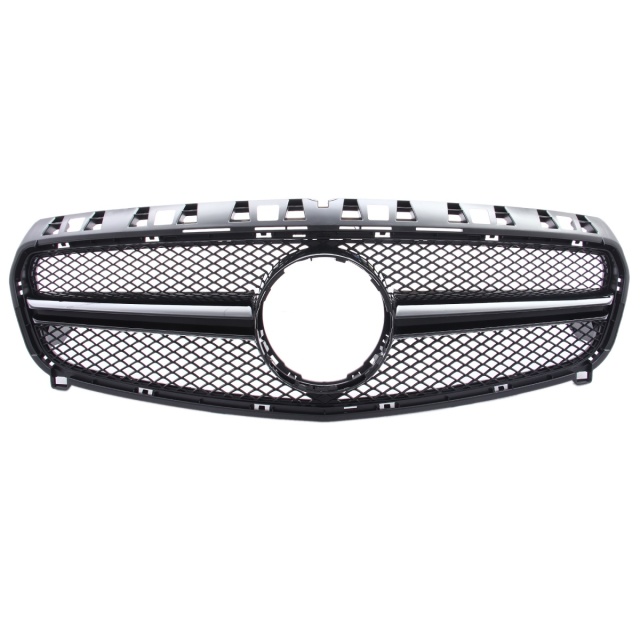 Kühlergrill glanz Schwarz AMG Look passend für Mercedes A-Klasse W176 Vorfacelift
