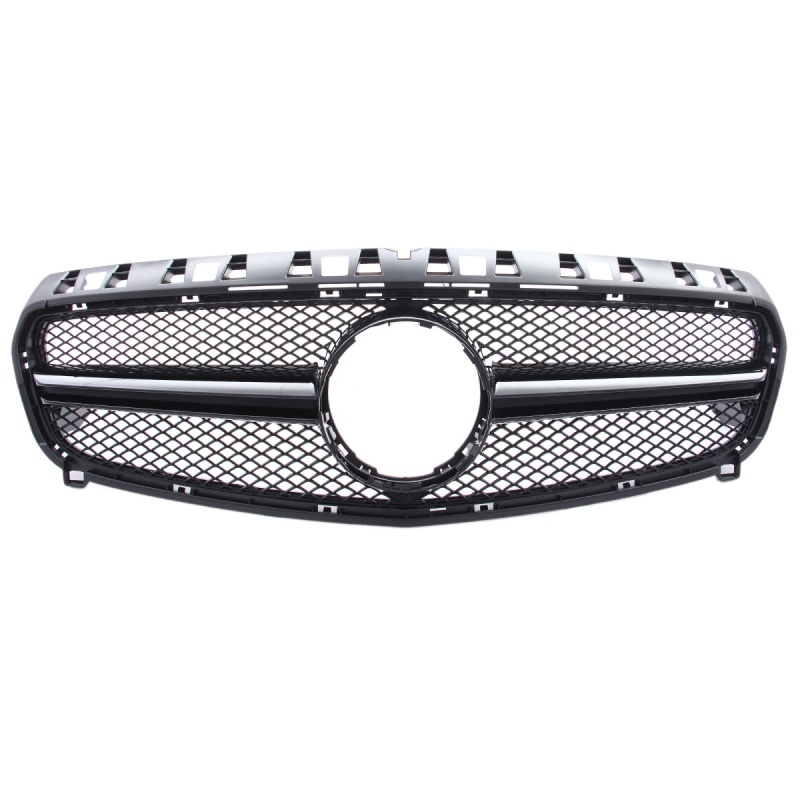 Kühlergrill glanz Schwarz AMG Look passend für Mercedes A-Klasse W176 Vorfacelift