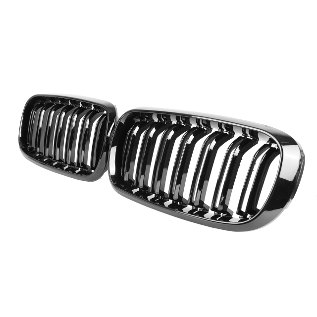 Nieren Grill glanz Schwarz Doppelsteg passend für BMW X5 F15 F16