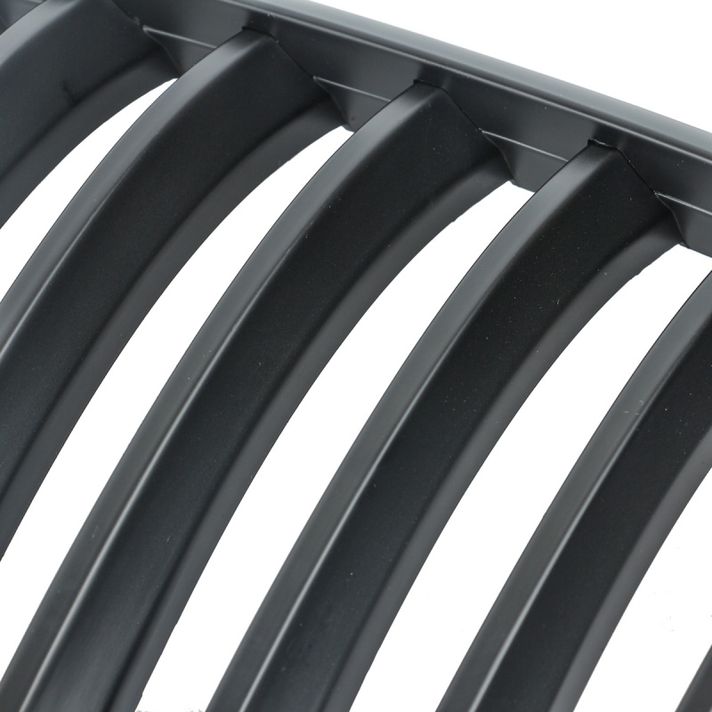 Nieren Grill matt Schwarz Einzelsteg passend für BMW X5 E70 E71