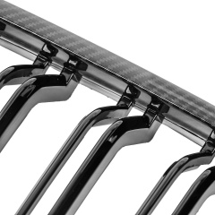Nieren Grill Carbon Look Doppelsteg passend für BMW 3er E90 E91 Facelift