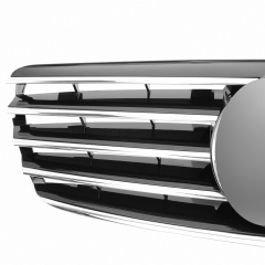 Kühlergrill glanz Schwarz Chrom passend für Mercedes E-Klasse W211 S211 VF211 Vorfacelift