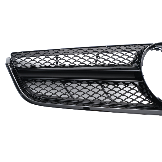 Kühlergrill glanz Schwarz AMG Look passend für Mercedes E-KlasseCoupe C207 A207 Vorfacelift