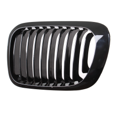 Nieren Grill glanz Schwarz Einzelsteg passend für BMW 3er Coupe E46 Vorfacelift