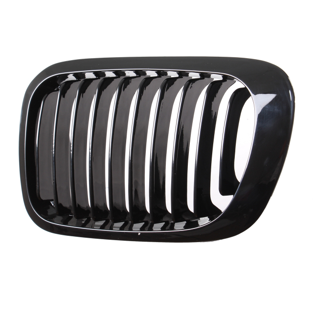 Nieren Grill glanz Schwarz Einzelsteg passend für BMW 3er Coupe E46 Vorfacelift