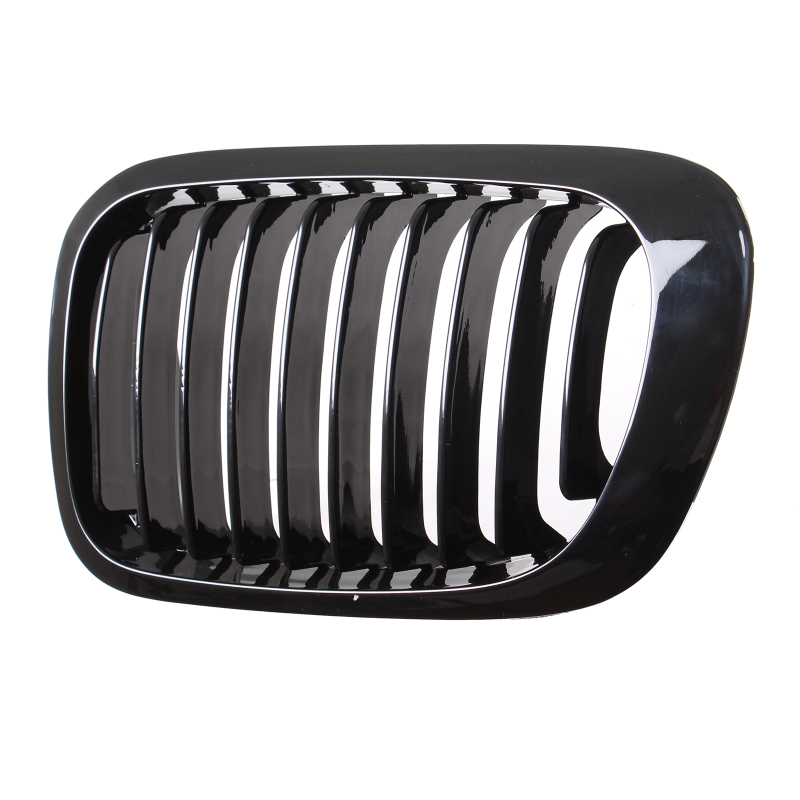 Nieren Grill glanz Schwarz Einzelsteg passend für BMW 3er Coupe E46 Vorfacelift