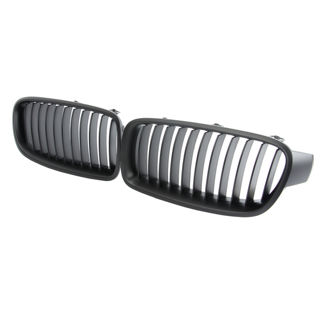 Nieren Grill matt Schwarz 11-teilig passend für BMW 3er F30 F31