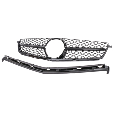 Kühlergrill glanz Schwarz AMG passend für Mercedes C-Klasse W204 C63 Vorfacelift