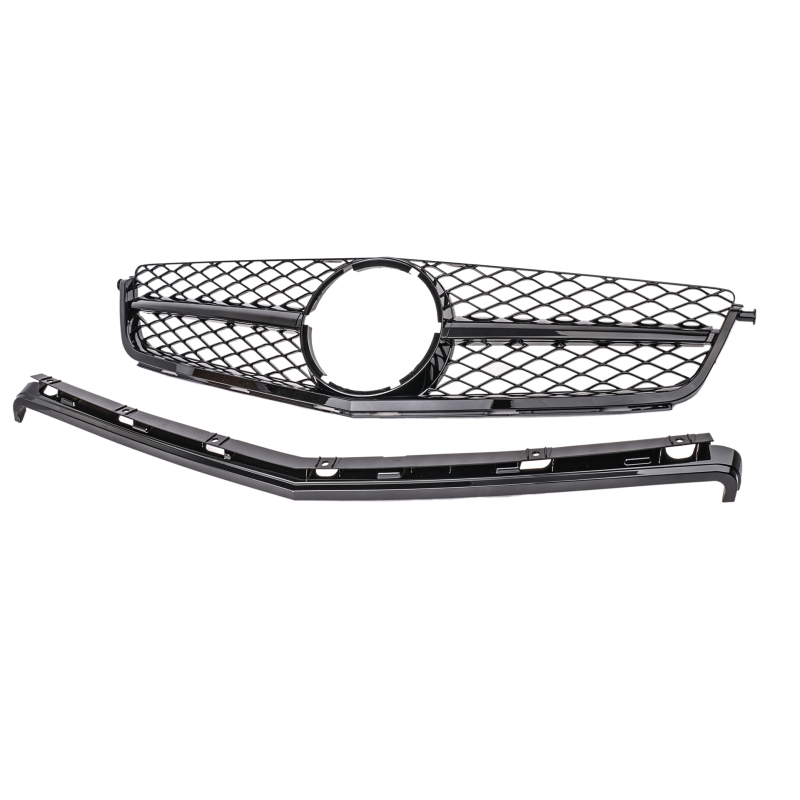 Kühlergrill glanz Schwarz AMG passend für Mercedes C-Klasse W204 C63 Vorfacelift