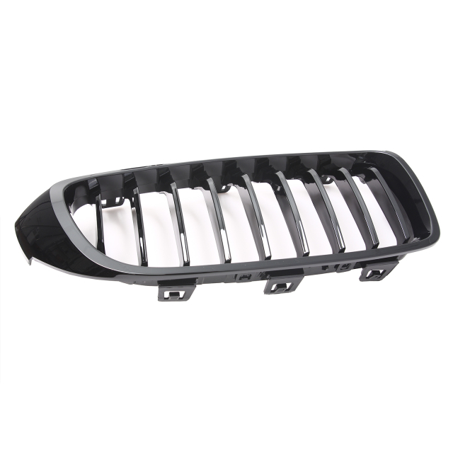Nieren Grill glanz Schwarz Einzelsteg passend für BMW 4er F32 F33 F36 F80 F82 F83