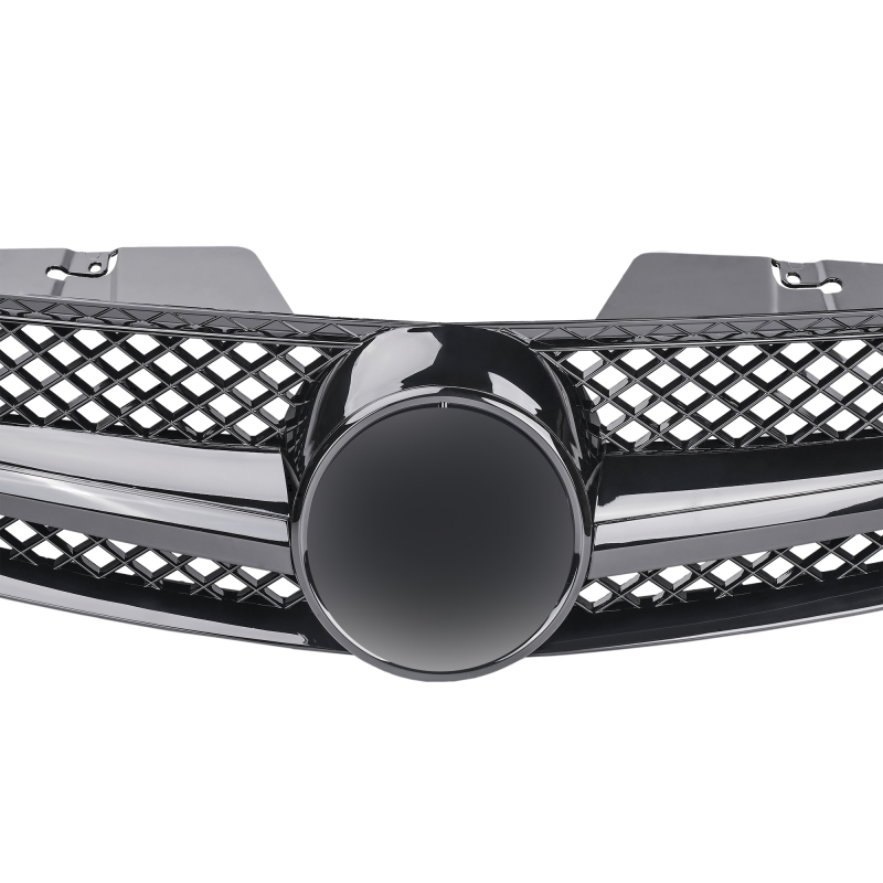Kühlergrill glanz Schwarz AMG Look passend für Mercedes SL R230 Erste Facelift