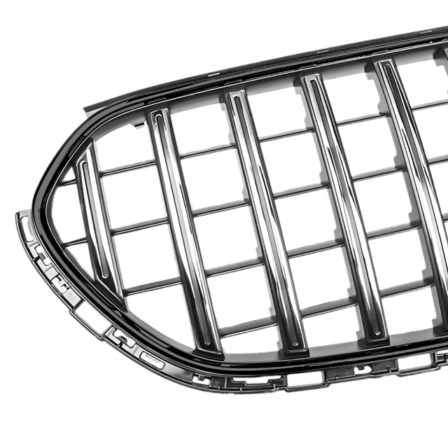 Kühlergrill Chrom Schwarz GT Panamericana passend für Mercedes GLC X254 C254 Serienausstattung