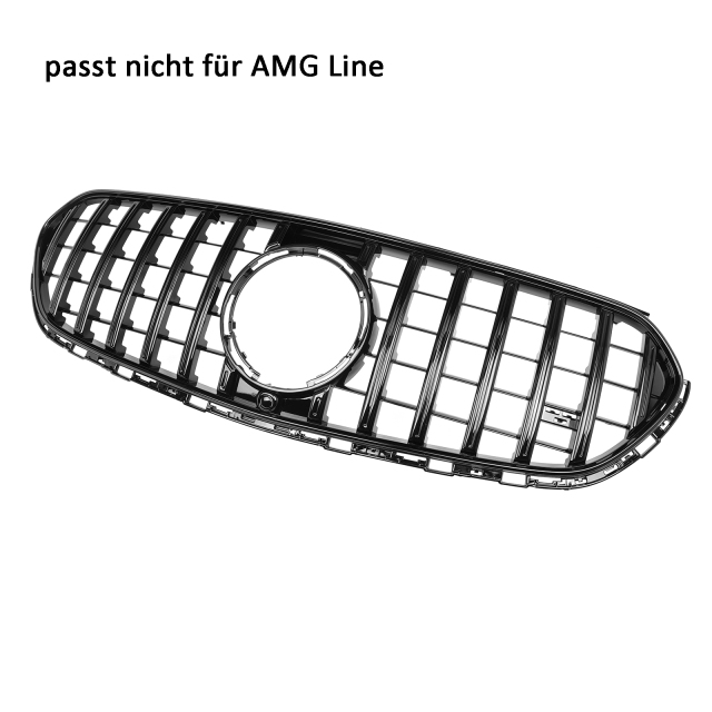 Kühlergrill glanz Schwarz GT Panamericana passend für Mercedes GLC X253 C253 Serienausstattung