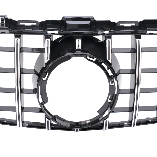 Kühlergrill Chrom GT Panamericana passend ohne Kamera für Mercedes C-Klasse W205 S205 C205 A205 Facelift