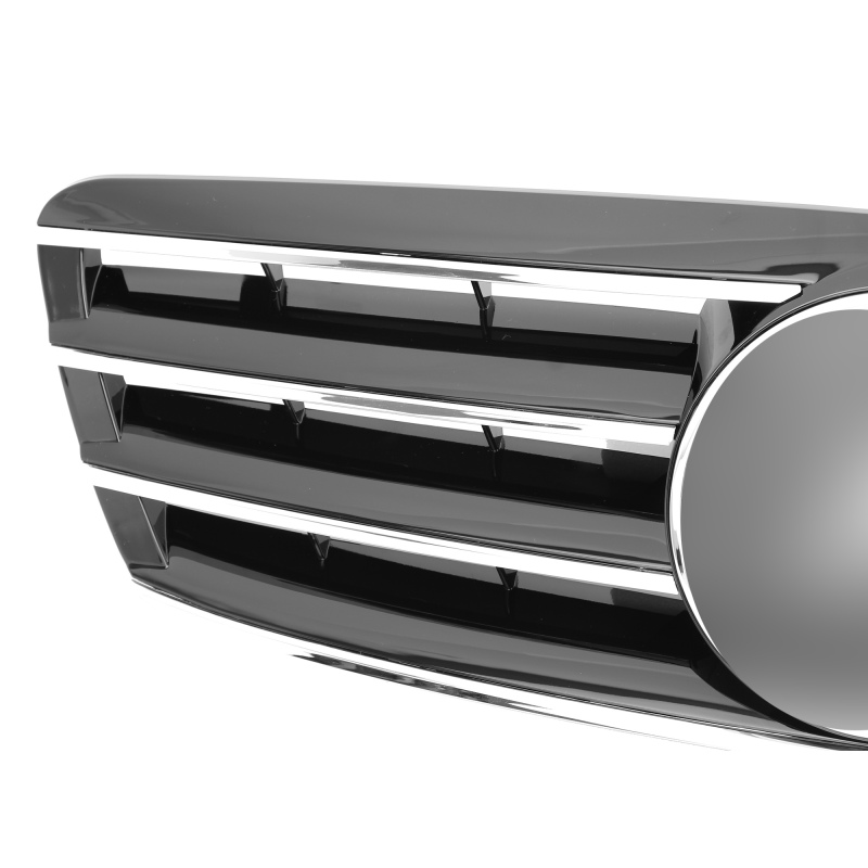 Kühlergrill glanz Schwarz Chrom Classic passend für Mercedes C-Klasse W203 S203