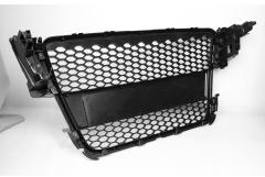 Passt für Audi A5 8T Waben Grill Kühlergrill Front Grill Schwarz Glanz bis 2011