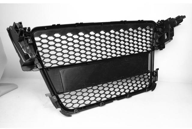 Passt für Audi A5 8T Waben Grill Kühlergrill Front Grill Schwarz Glanz bis 2011