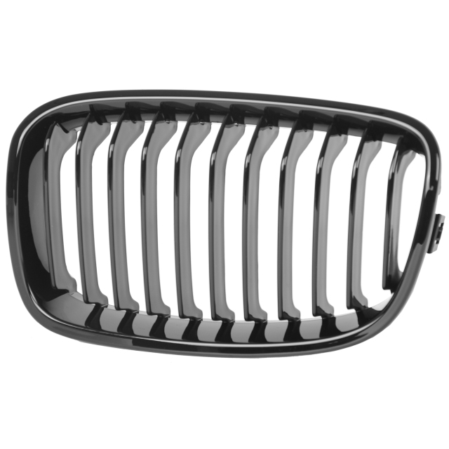 Nieren Grill glanz Schwarz Einzelsteg passend für BMW 1er F20 F21 Vorfacelift