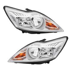 2x Alu Front Scheinwerfer für Ford Focus II MK2 Facelift Hauptscheinwerfer