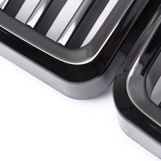 Nieren Grill glanz Schwarz Einzelsteg passend für BMW 3er E30 LIMOUSINE CABRIOLET TOURING
