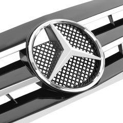 Kühlergrill glanz Schwarz Chrom AMG Look passend für Mercedes CLK C208 A208